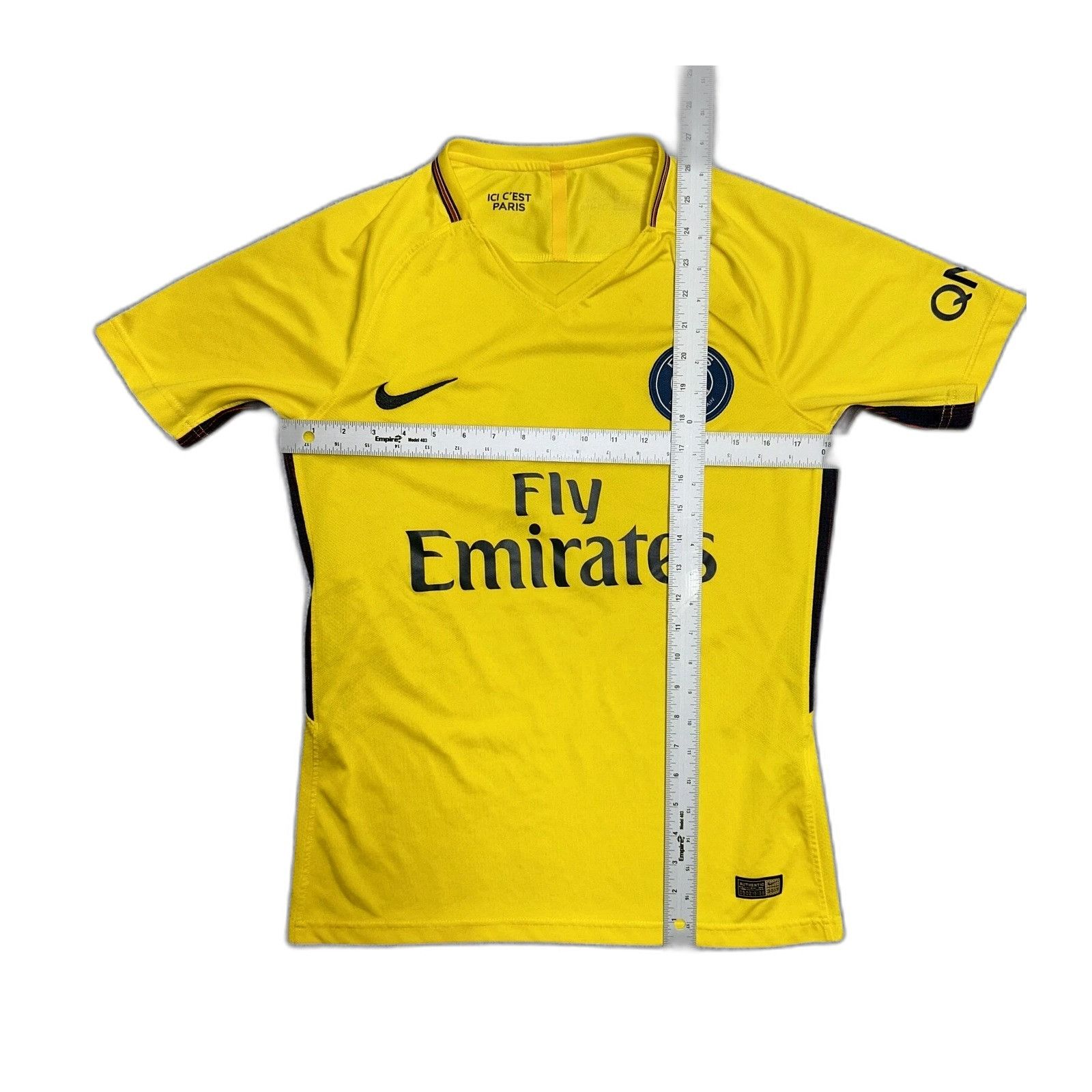 Nike 2017-18 Paris St. Germain Away Kit Soccer Football Mens Jers Size US S / EU 44-46 / 1 - 4 Thumbnail