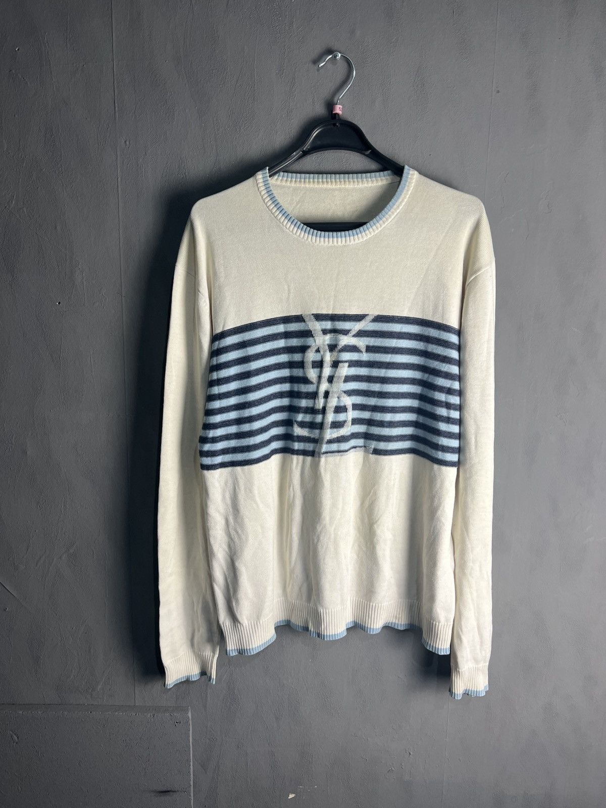 Yves Saint Laurent YSL striped sweater Size US L / EU 52-54 / 3 - 1 Thumbnail