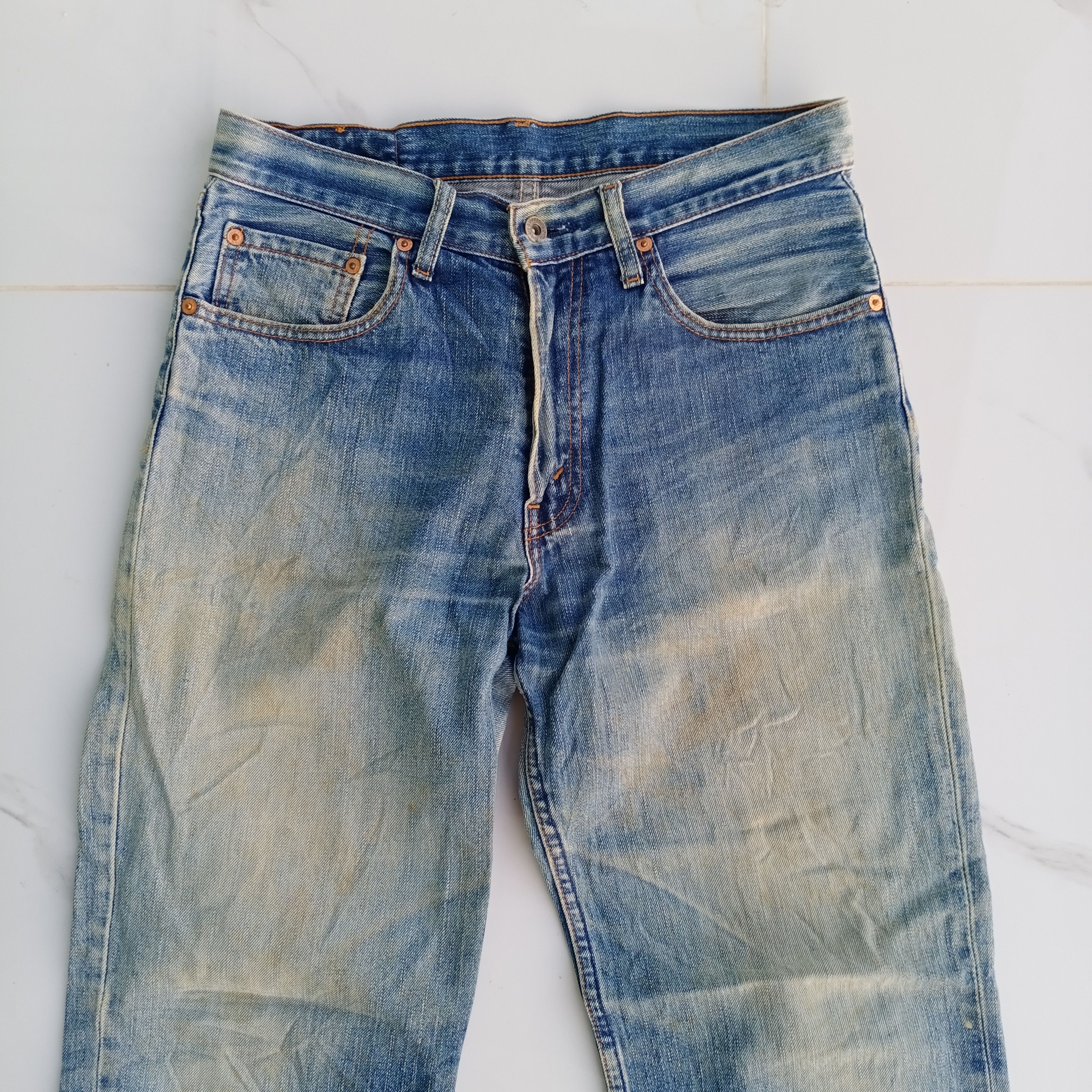 Levi's Vintage Levis 502 Not Capital E Selvedge Distressed Denim Size US 31 - 3 Thumbnail