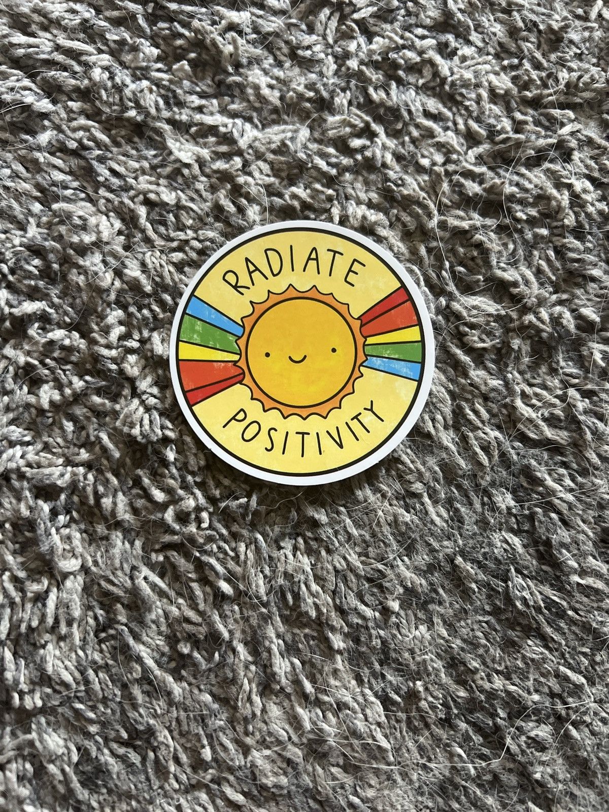 Hypebeast Radiate Positivity Sticker Size ONE SIZE - 1 Thumbnail