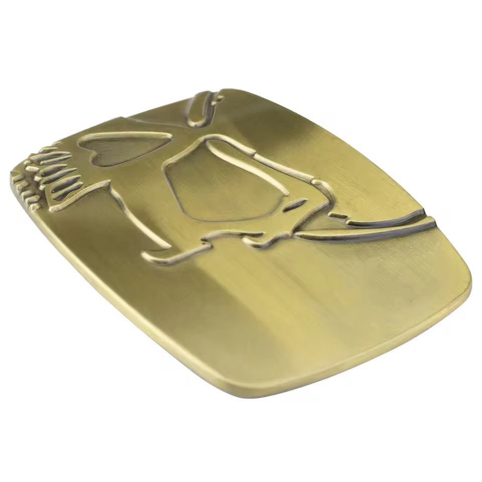 Other Skull Alloy Square Skeleton Belt Buckle Size ONE SIZE - 3 Thumbnail