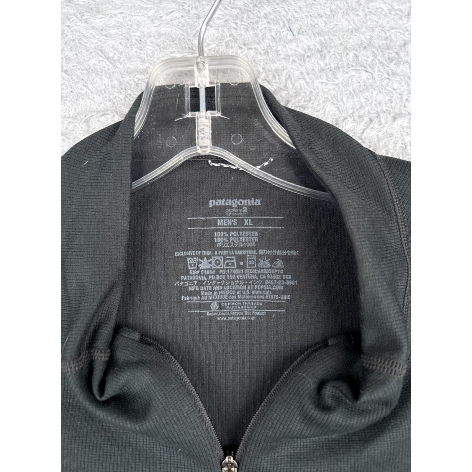 Patagonia Patagonia Shirt Men XL Black 1/4 Zip Polyester Long Sleeve Capilene 2 Nature All Seasons Lightweight Breathable Crew Neck Logo Mens Size US XL / EU 56 / 4 - 6 Thumbnail