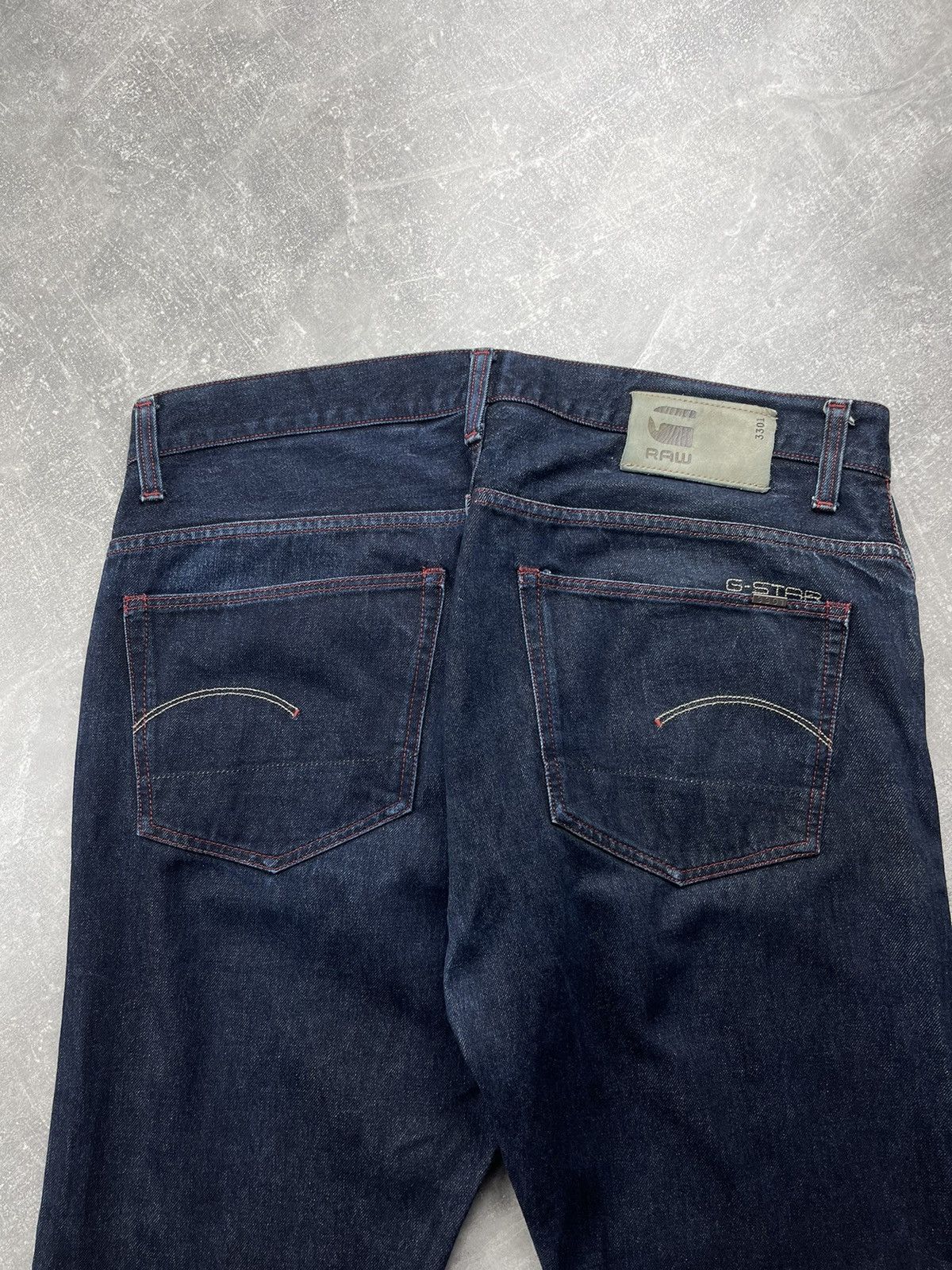 G-Star G-Star RAW Selvedge Denim Jeans Dark Indigo Made in Italy Size US 33 - 3 Thumbnail