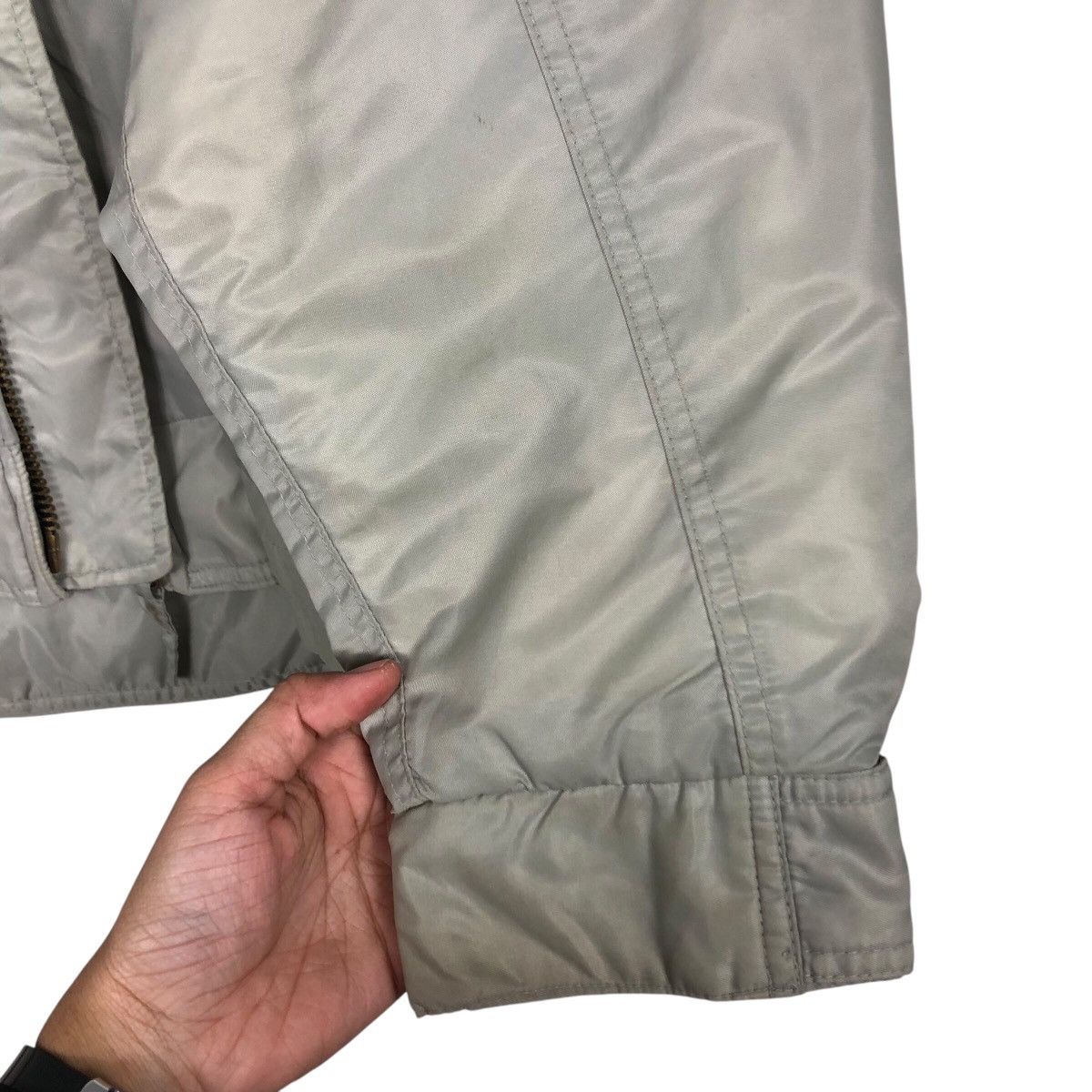 Japanese Brand 📌Vintage Bomber Jacket Tactical Design Lonely Wolf Size US M / EU 48-50 / 2 - 15 Thumbnail