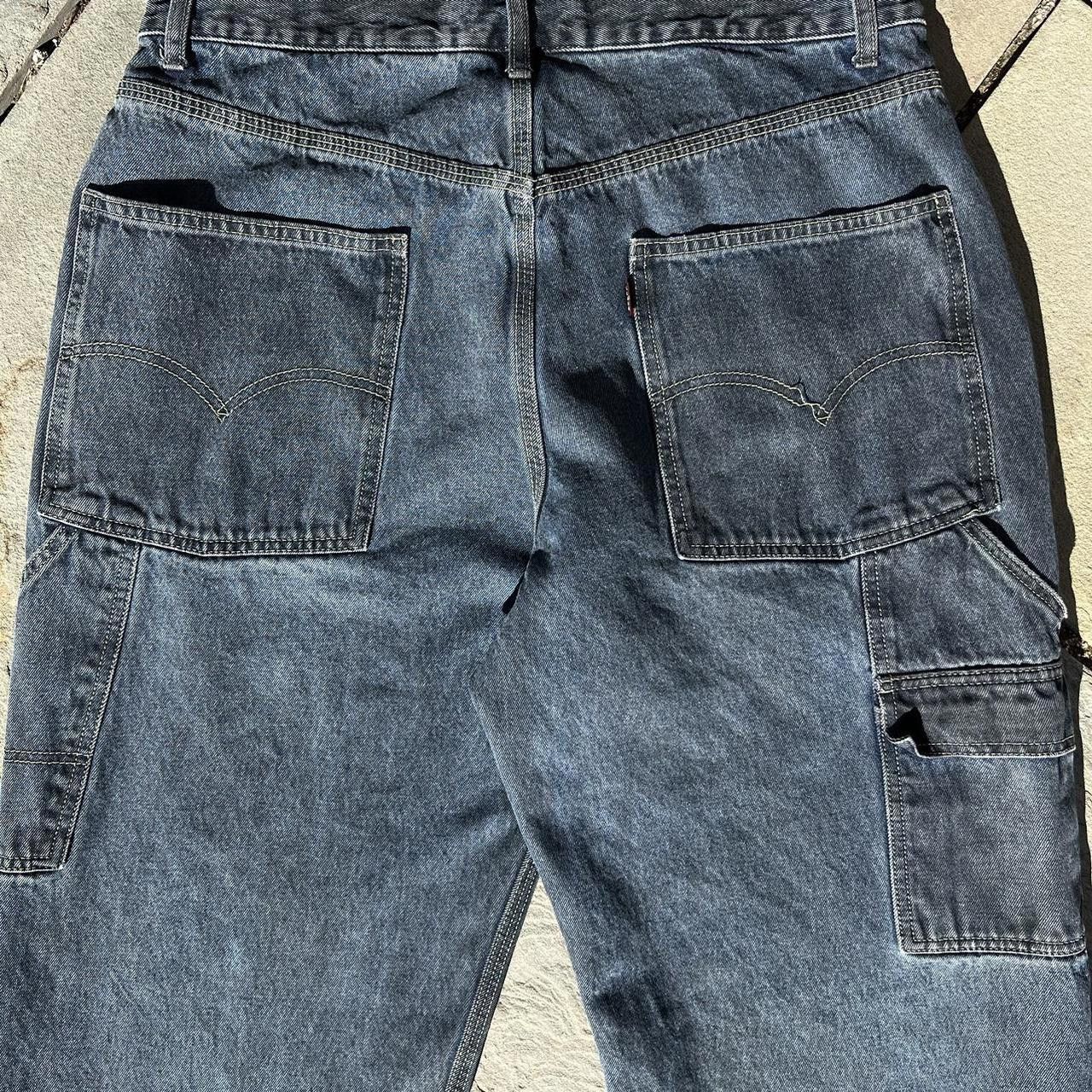 Levi's Vintage Y2K 2001 Overdye Levis Reworked Carpenter Work Jeans Size US 34 / EU 50 - 5 Thumbnail