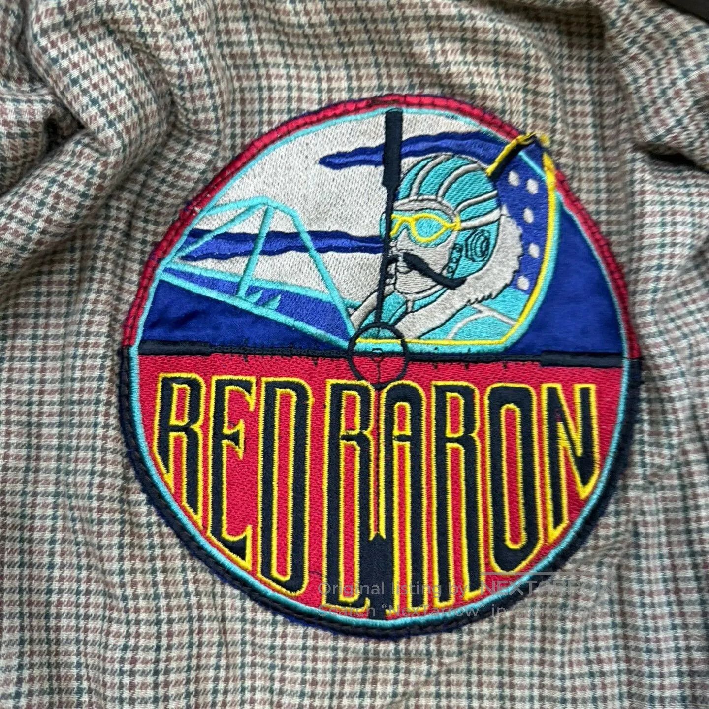 Vintage Vintage Red Baron Pilot Leather Jacket. Size US L / EU 52-54 / 3 - 4 Thumbnail