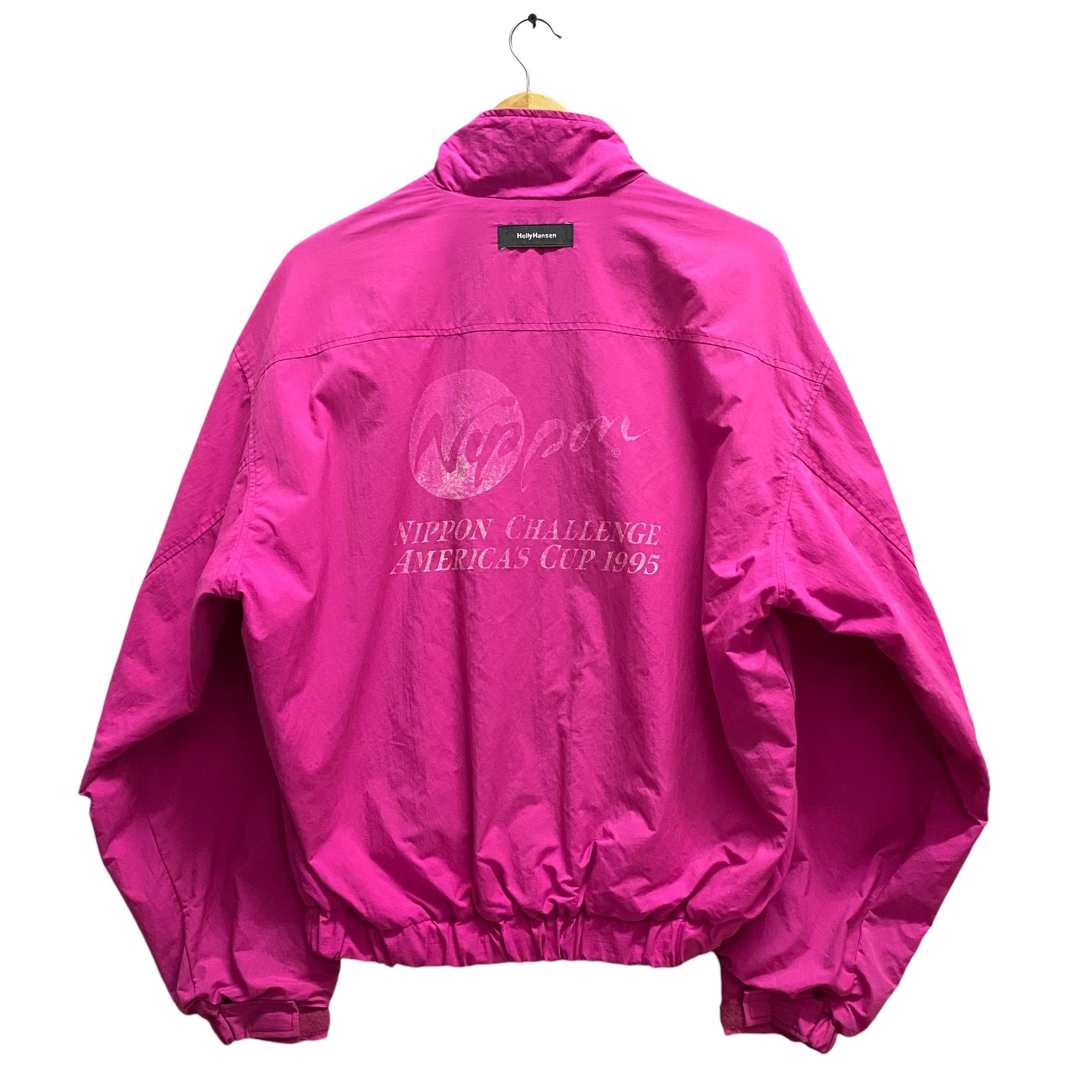 Vintage Nippon Challenge America's Cup Pink Windbreaker L
