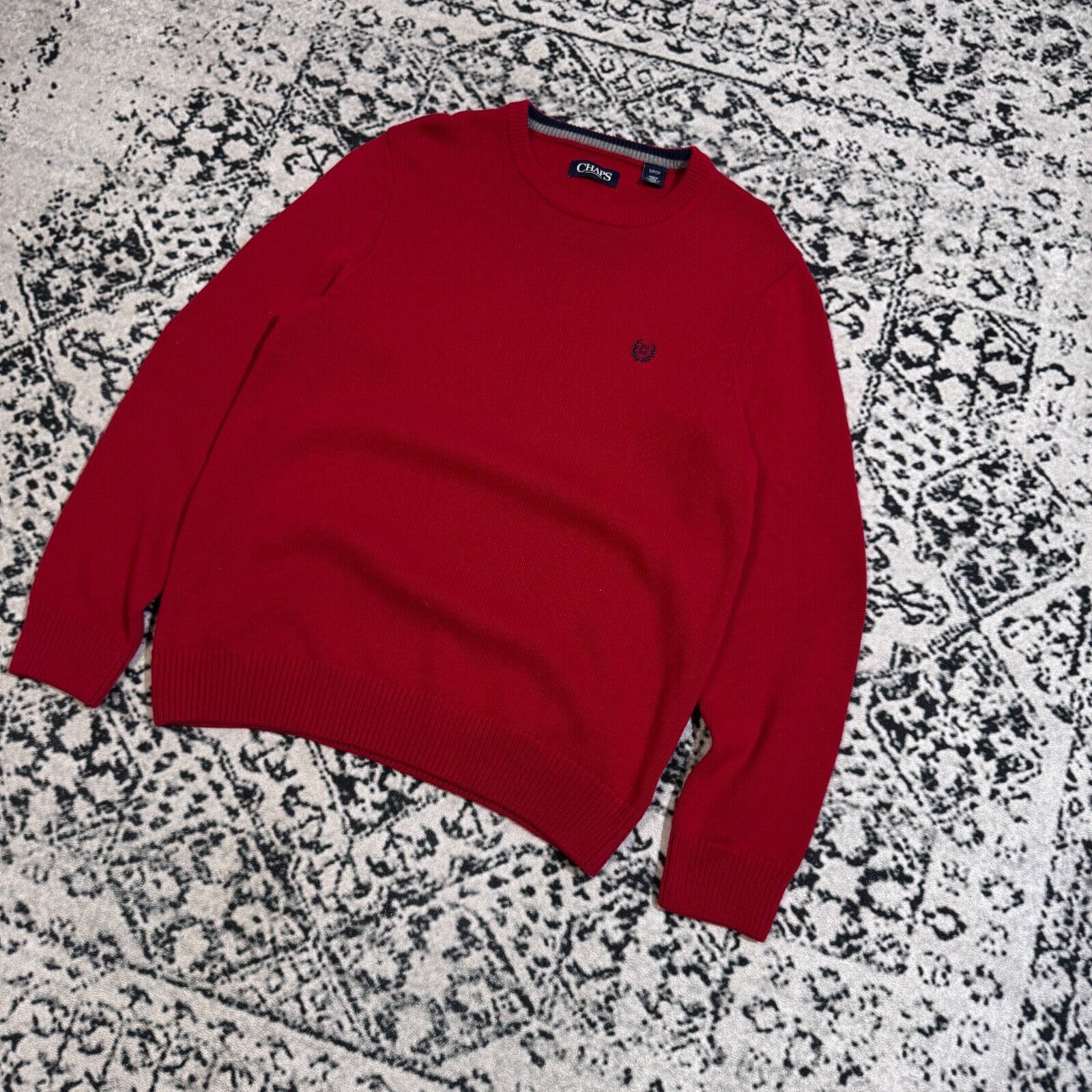 Chaps × Vintage Chaps Unisex Red Cotton Sweater Size S Regular Fit Size US S / EU 44-46 / 1 - 2 Thumbnail