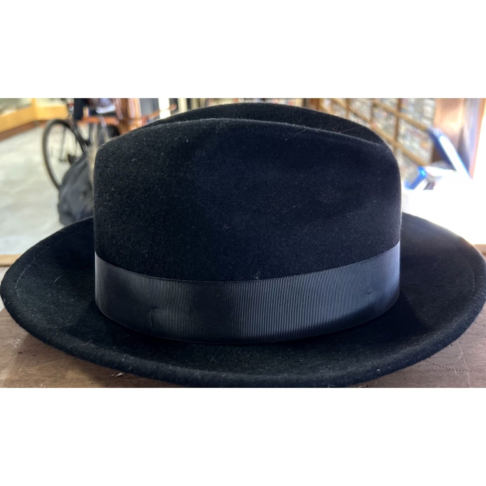 Vintage Bruno Capelo Fedora Hat Wool Black Men M Executive Collection Size ONE SIZE - 5 Thumbnail