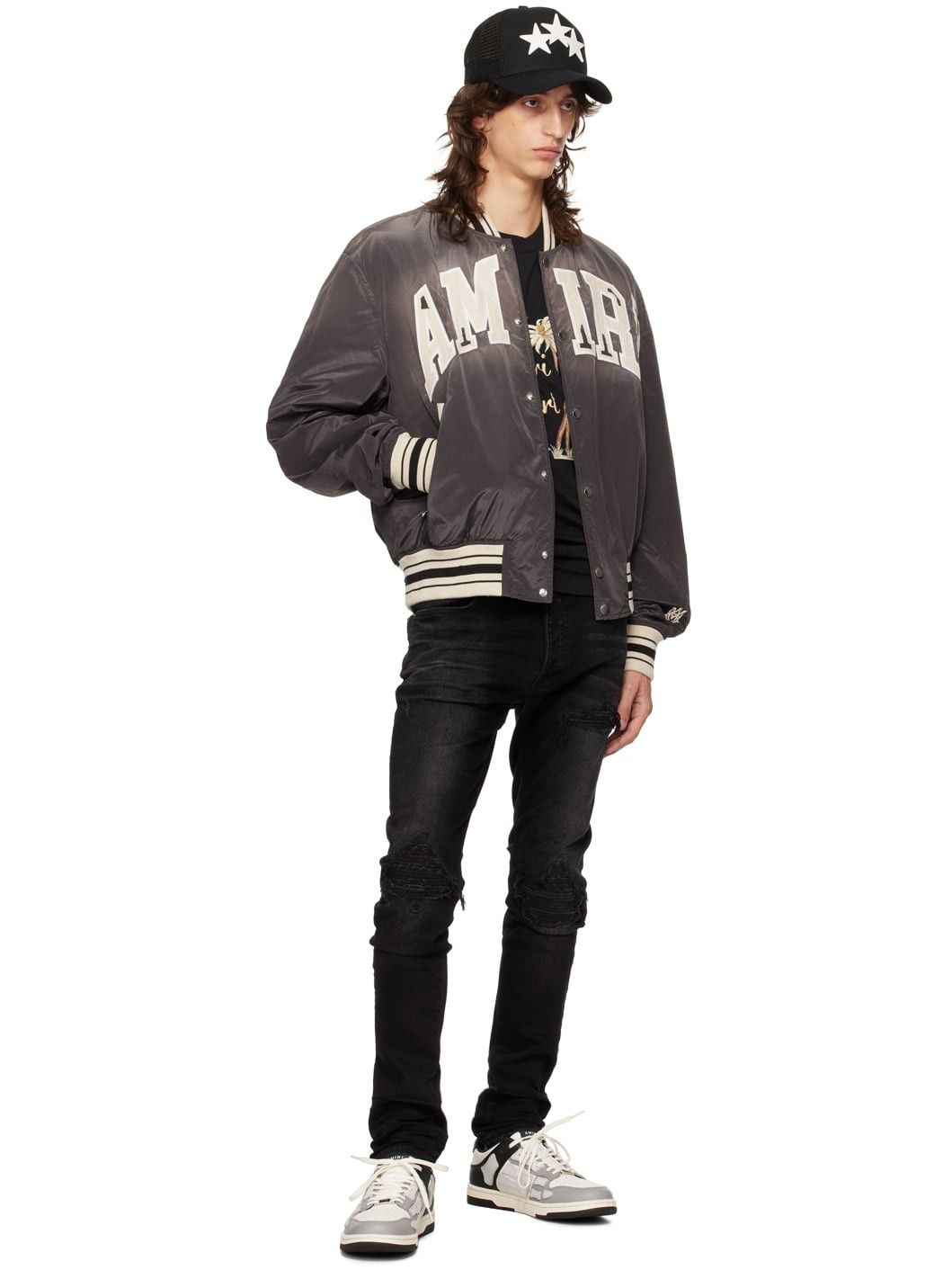 Amiri o1s1wg110925 MX1 Bandana Jacquard Jeans in Black Size US 34 / EU 50 - 4 Thumbnail