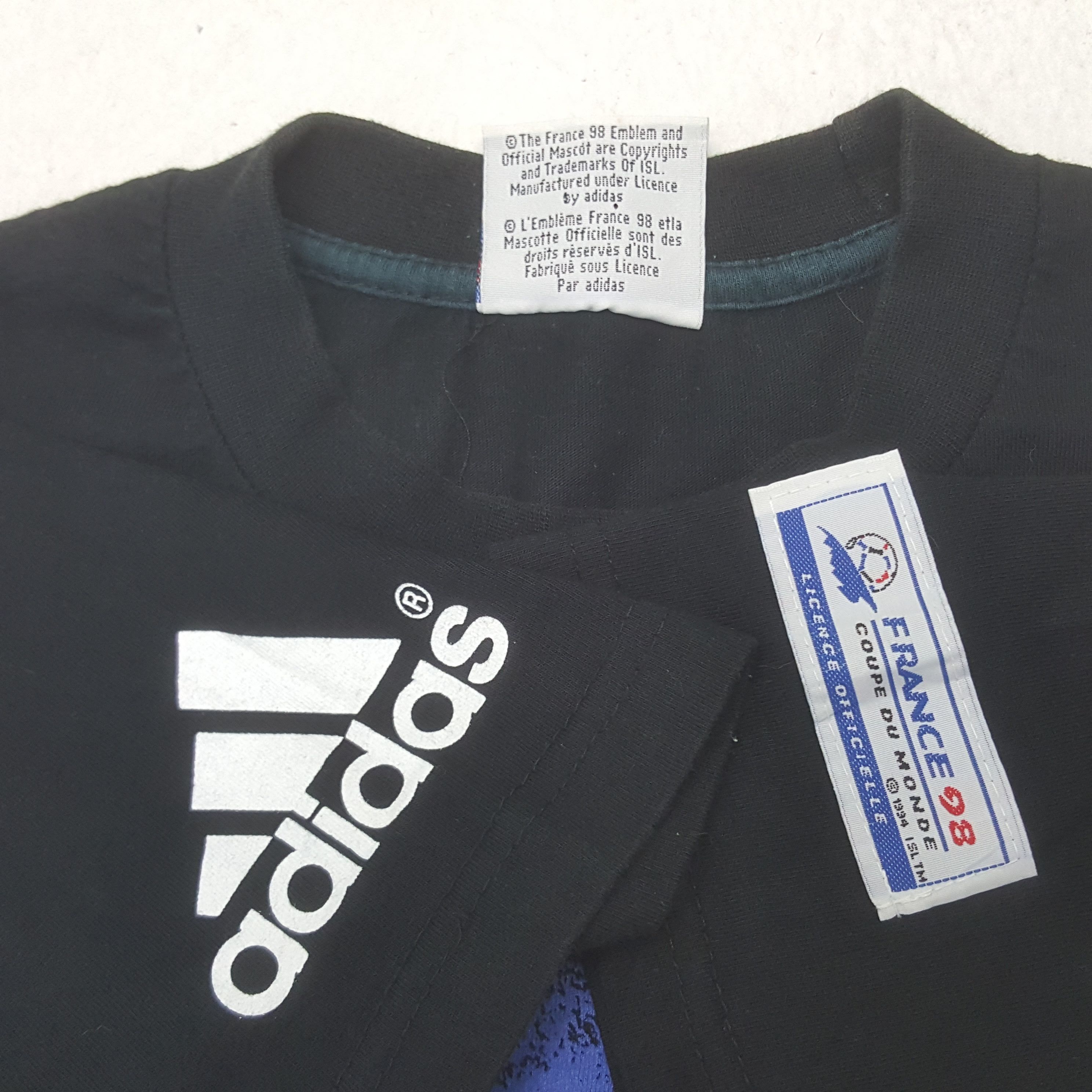Adidas Vintage Adidas France World Cup 1998 Tshirt RR25 Size US L / EU 52-54 / 3 - 5 Thumbnail