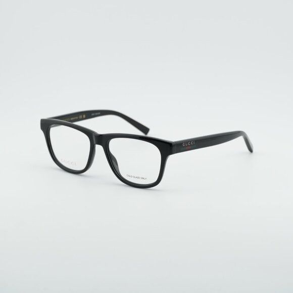 Gucci Gucci GG2108O 001 Eyeglasses Black 55mm Square Frame Size ONE SIZE - 1 Thumbnail