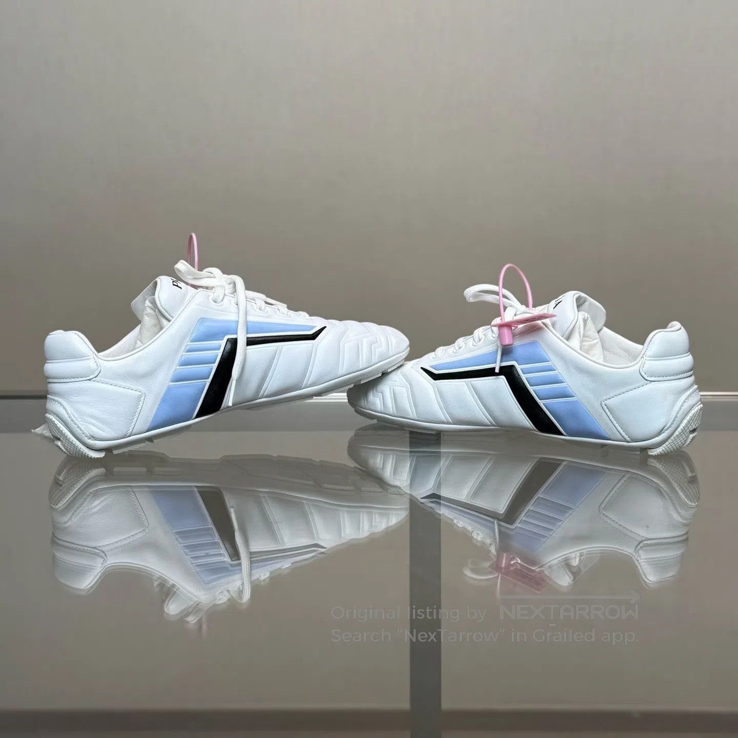 Prada Prada Retro Blue and White Bowling Shoes Size US 4.5 / IT 34.5 - 6 Thumbnail