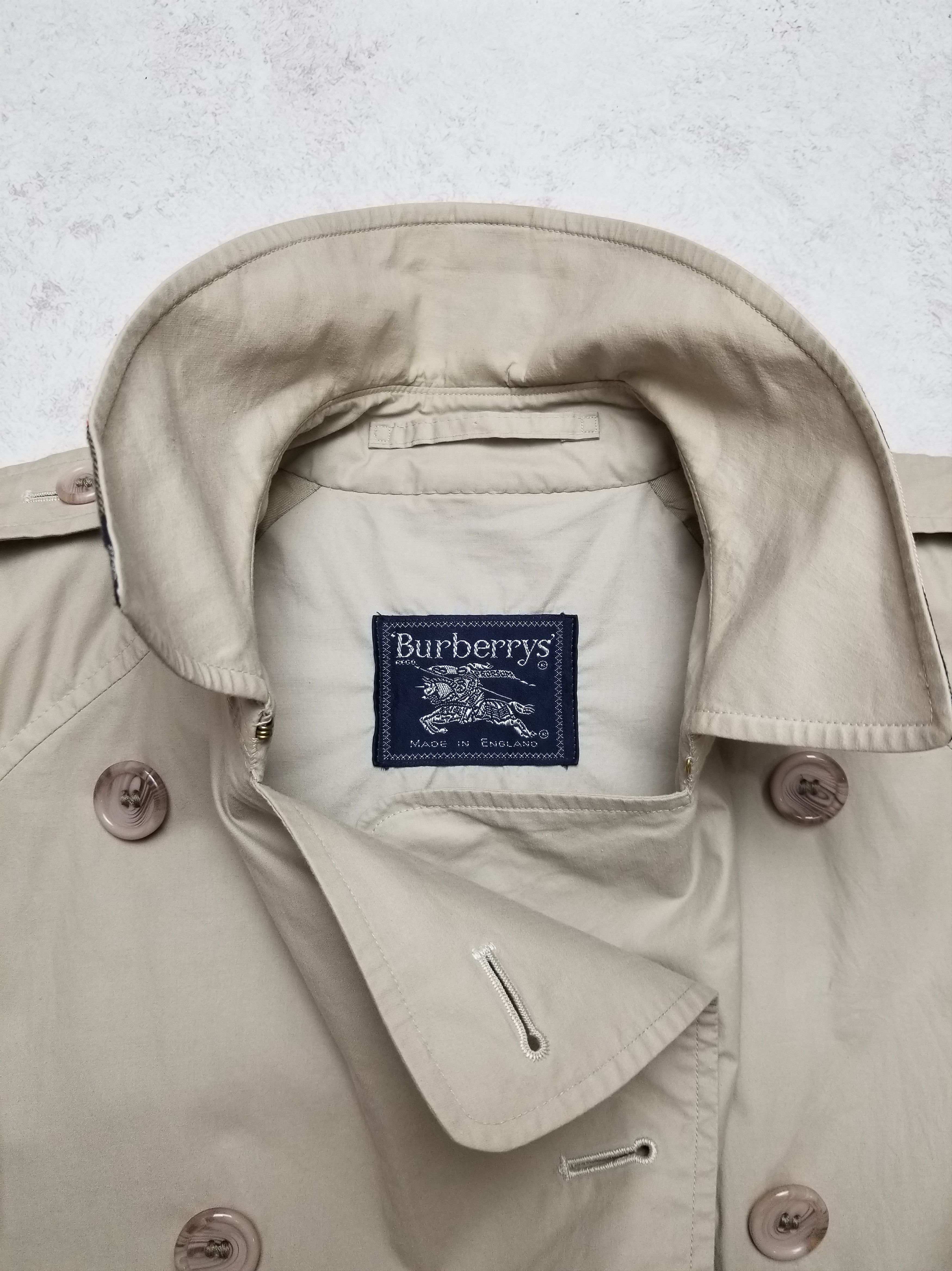 Burberry Burberrys Exlong 100% Cotton Duble Blessted Trench Coat Size M / US 6-8 / IT 42-44 - 10 Thumbnail