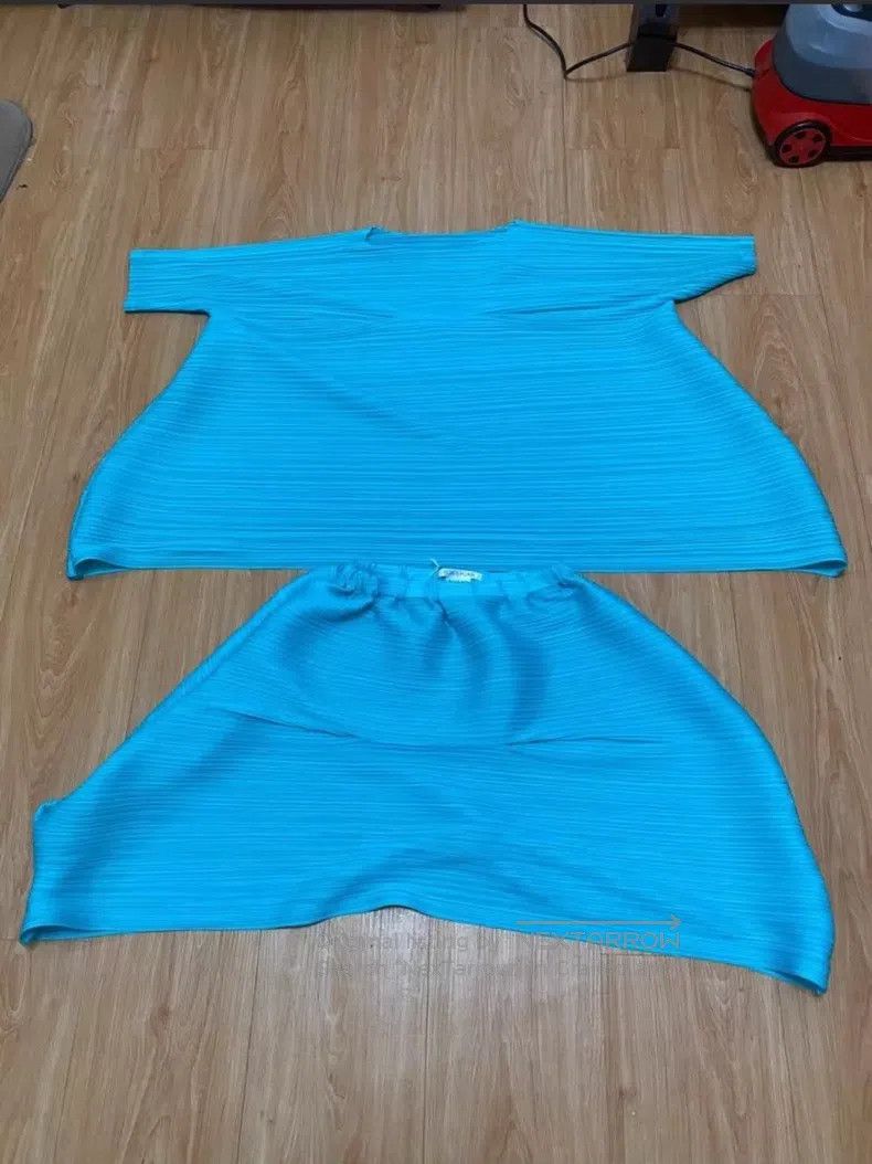 Issey Miyake Issey Miyake Blue Short Sleeve Size L / US 10 / IT 46 - 9 Thumbnail