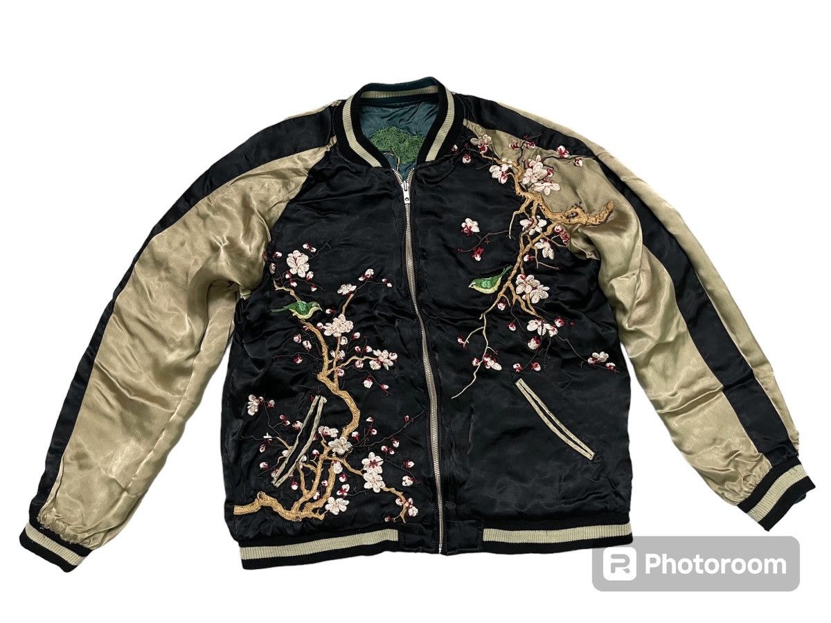 Toyo Enterprises VINTAGE SUKAJAN KOI FISH EMBROIDERED 💯 RAYON REVERSIBLE Size US L / EU 52-54 / 3 - 3 Thumbnail