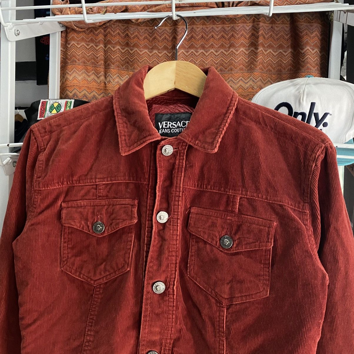 Versace Jeans Couture VINTAGE RARE🔥 Versace Jeans Couture Corduroy Denim Jacket Size US S / EU 44-46 / 1 - 4 Thumbnail