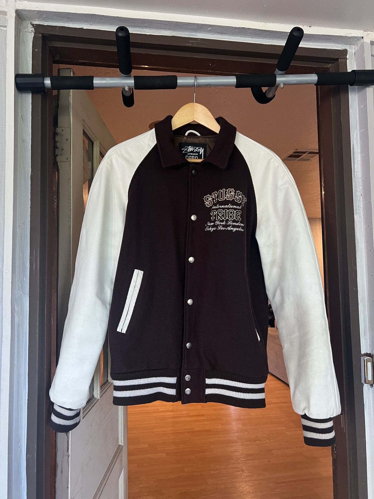 1000着限定stussy 2003AW varsity jacket