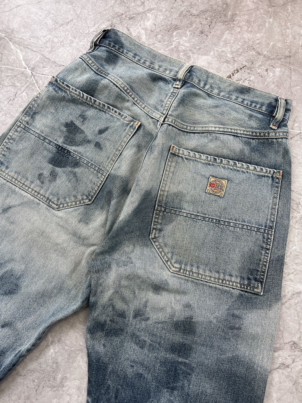Designer × Diesel Vintage 90s diesel carpenter cargo washed pants Shirts y2k Size US 29 - 10 Thumbnail