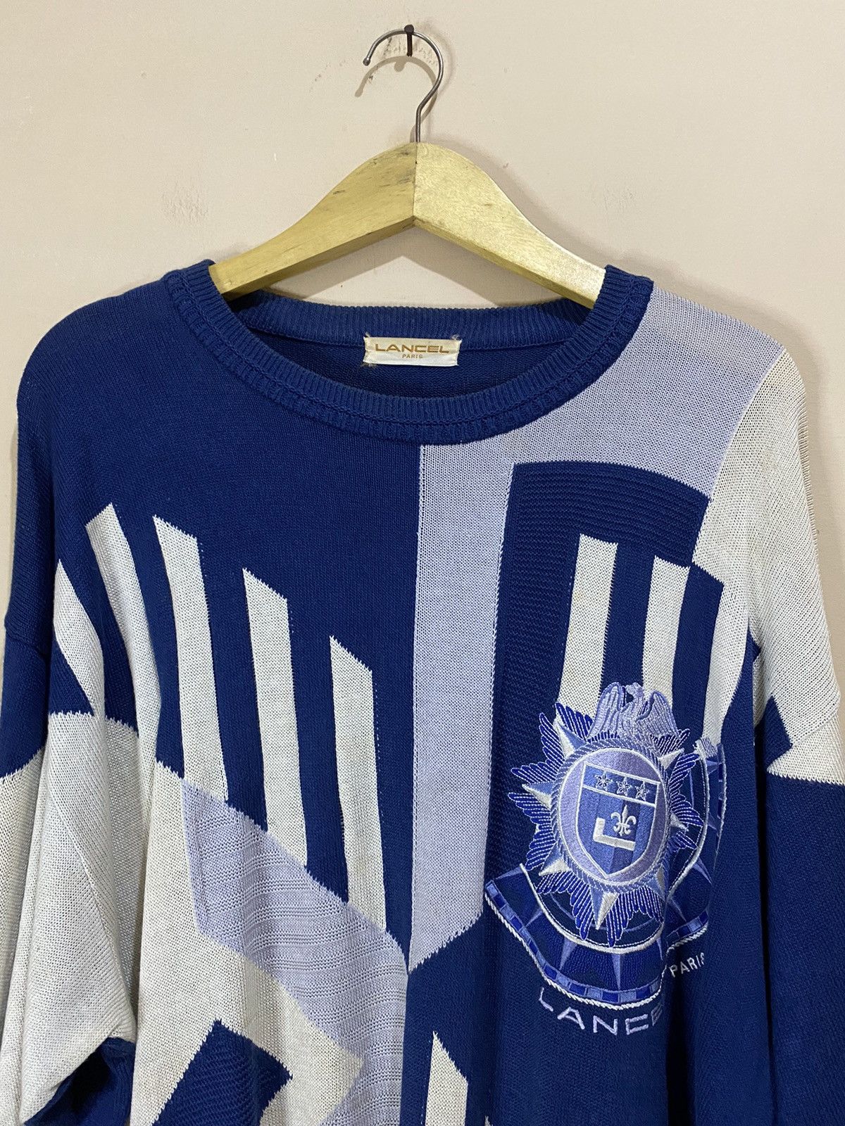 Homespun Knitwear × Lancel Vintage Lancel Paris Knitwear Size US XL / EU 56 / 4 - 3 Thumbnail
