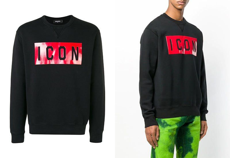 Dsquared2 Dsquared2 Icon Black and Red Box Logo Spellout Sweatshirt Size US L / EU 52-54 / 3 - 2 Thumbnail