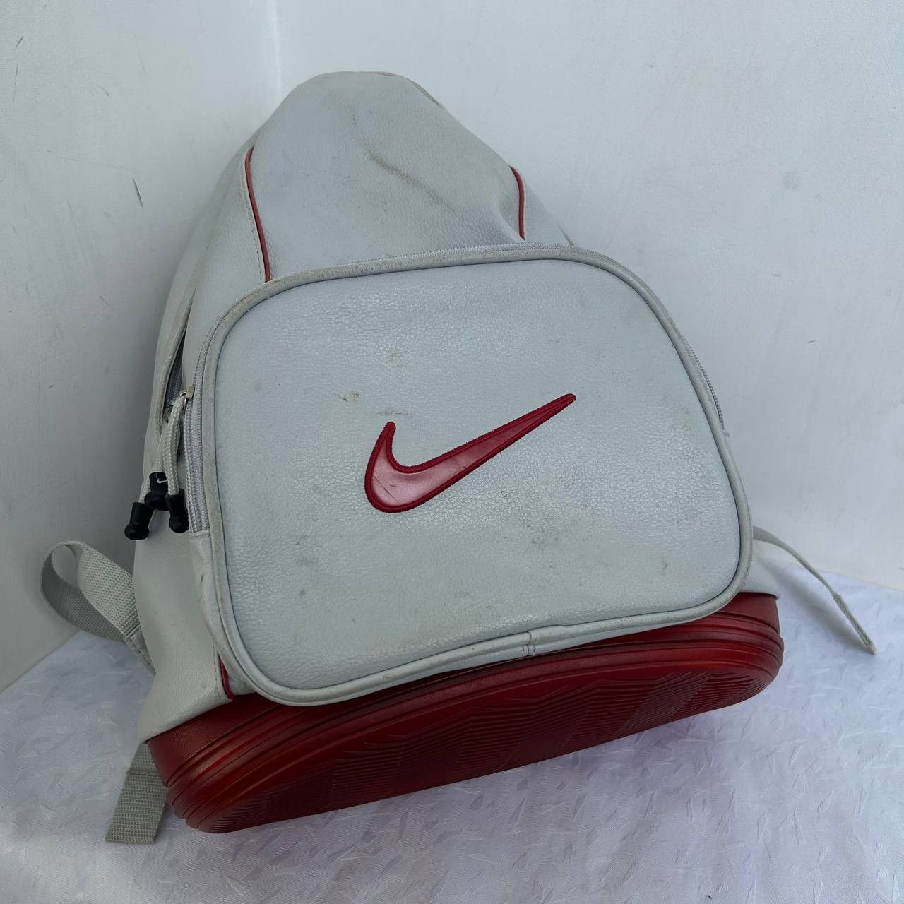 Nike 90s VTG Nike Leather Backpack #1326 Size ONE SIZE - 1 Thumbnail