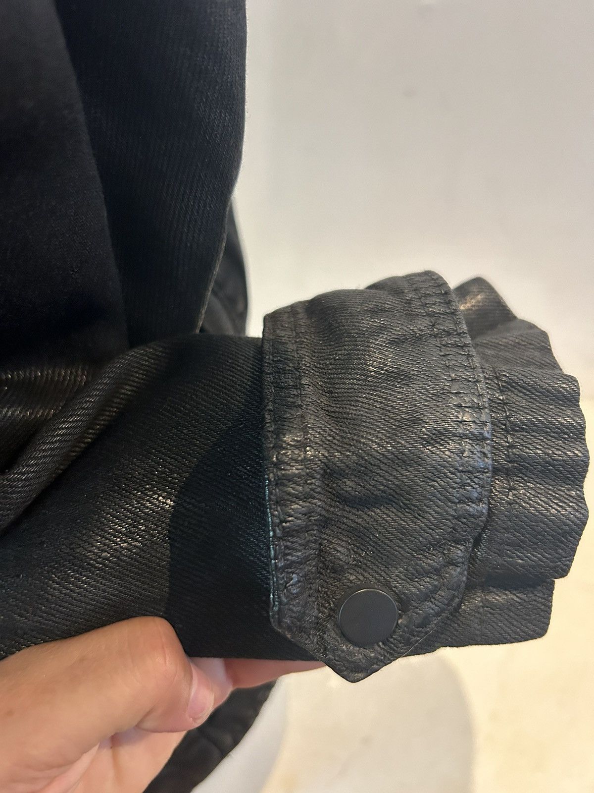 Allsaints New waxed coated cotton black Allsaints jacket Size S / US 4 / IT 40 - 9 Thumbnail