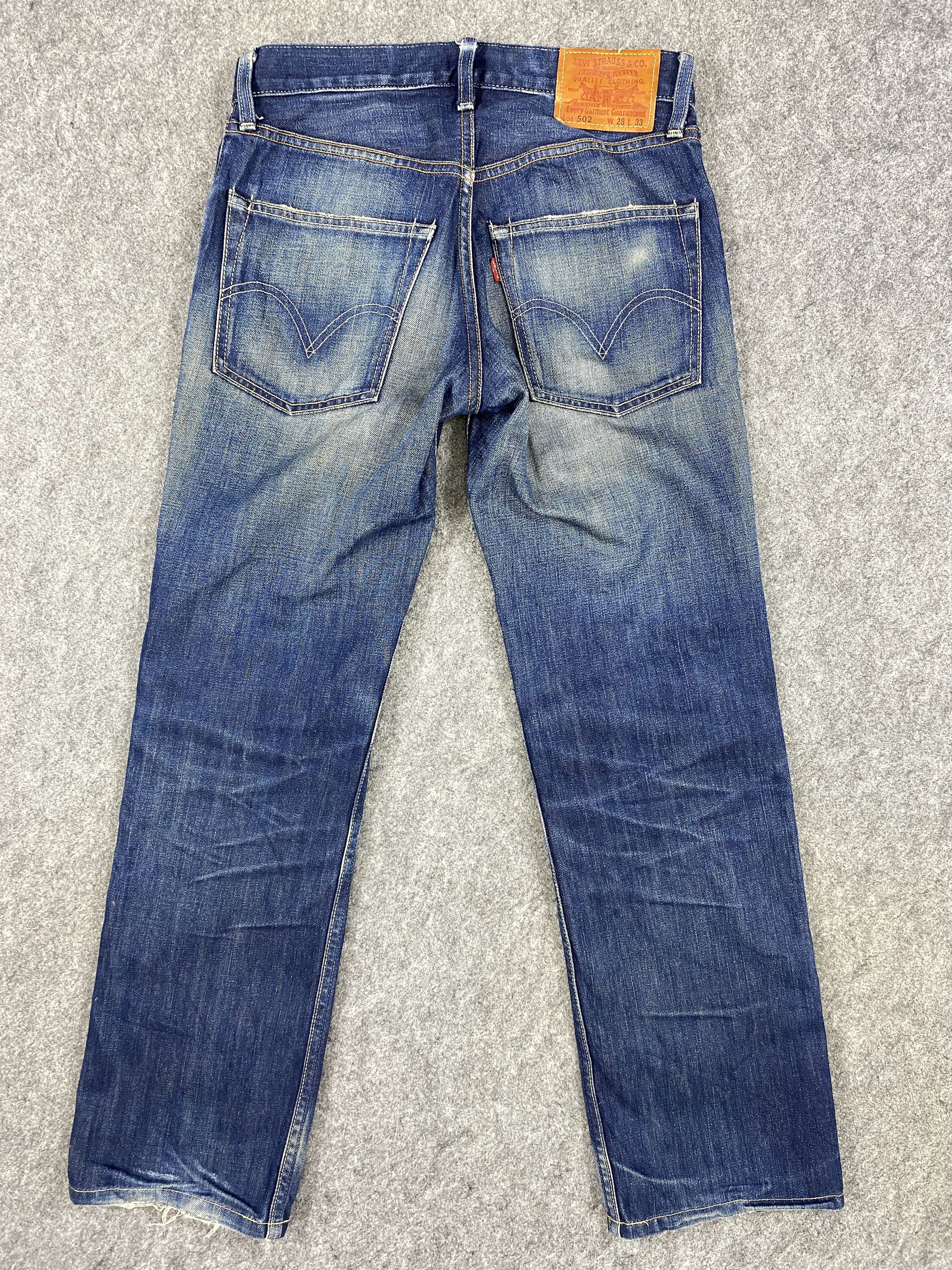 Levi's Blue Distressed Vintage Levi's 502 29x29 Denim -JN1199 Size US 29 - 2 Thumbnail