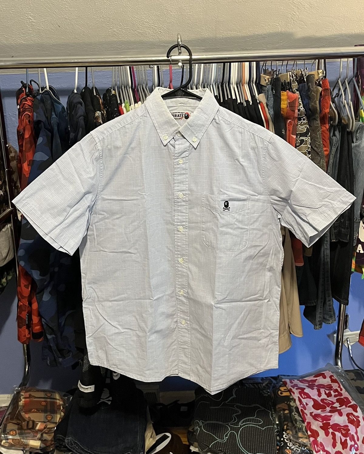 Bape Bape Pirate Store Button Up S/S Shirt Size US L / EU 52-54 / 3 - 1 Thumbnail