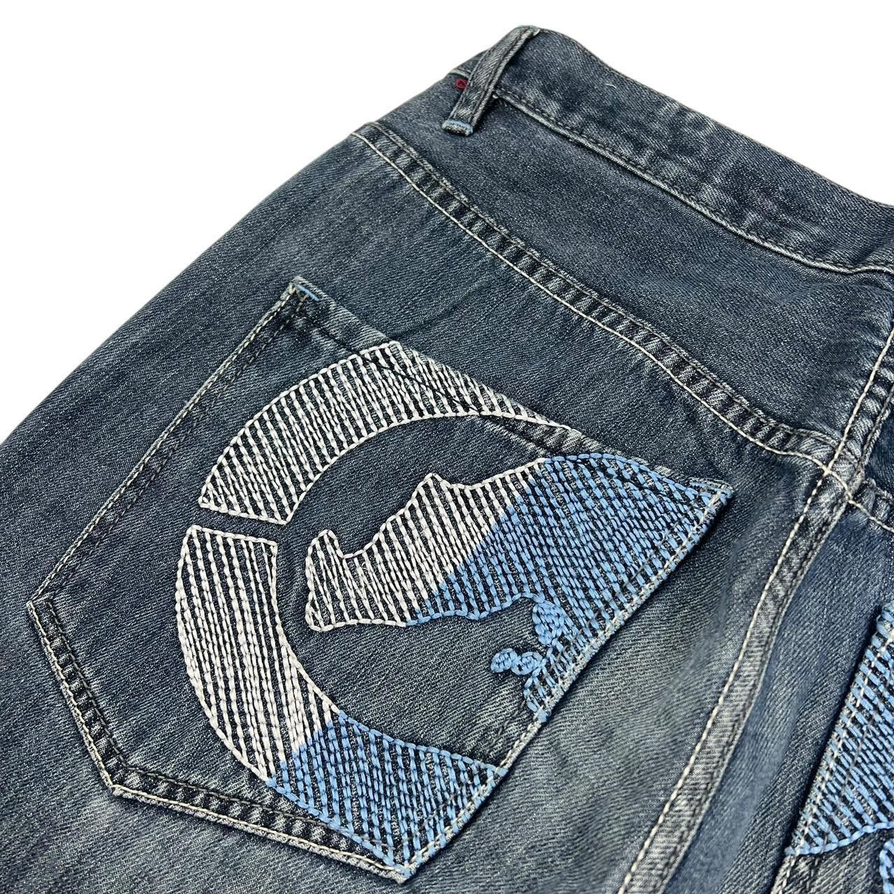 Ecko Unltd. Vintage Ecko Unltd Baggy Embroidered Jeans - Waist: 32” Size US 32 / EU 48 - 3 Thumbnail