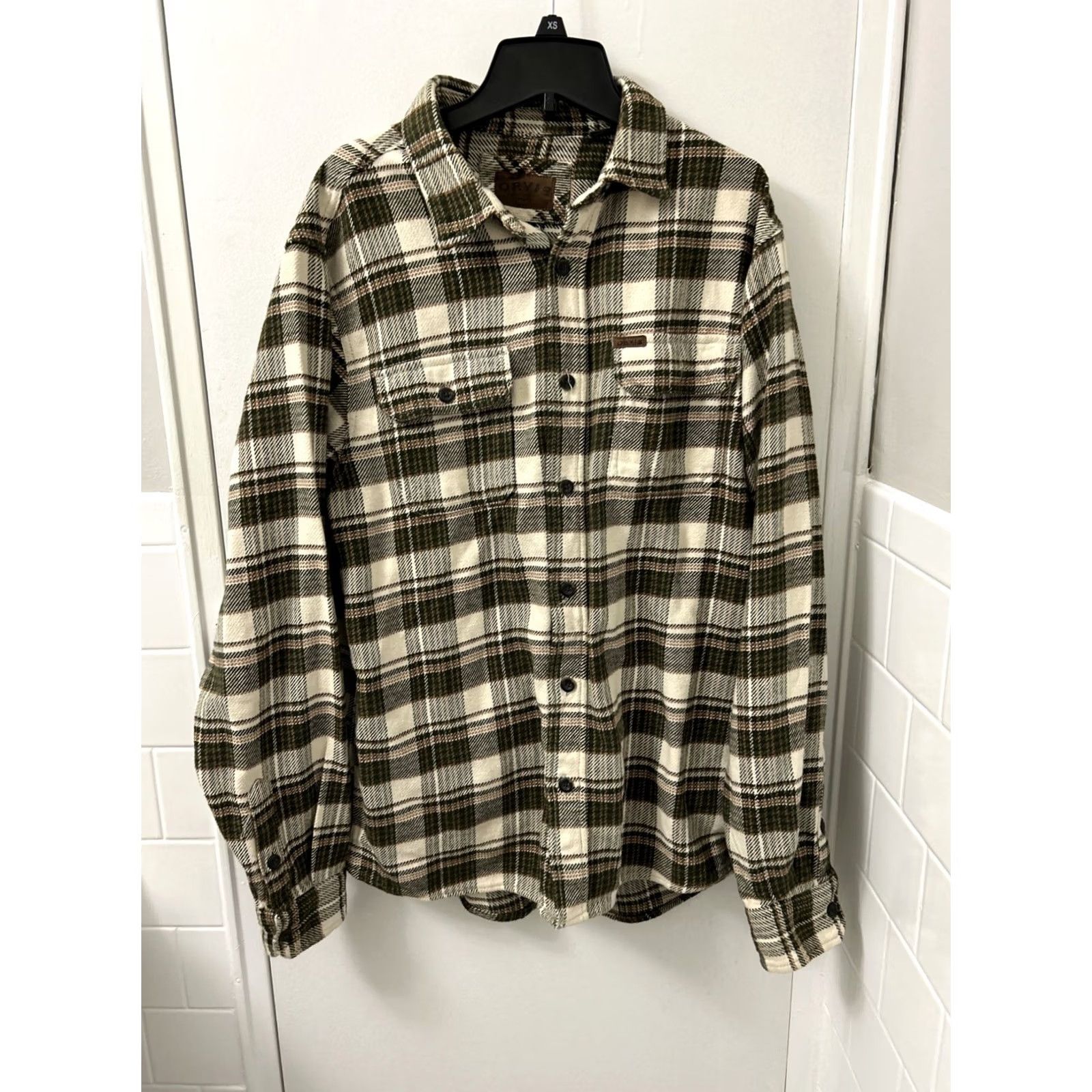Orvis Orvis Shirt Jacket Mens M Green Plaid Pockets Heavy Cotton Shacket Size US M / EU 48-50 / 2 - 2 Thumbnail