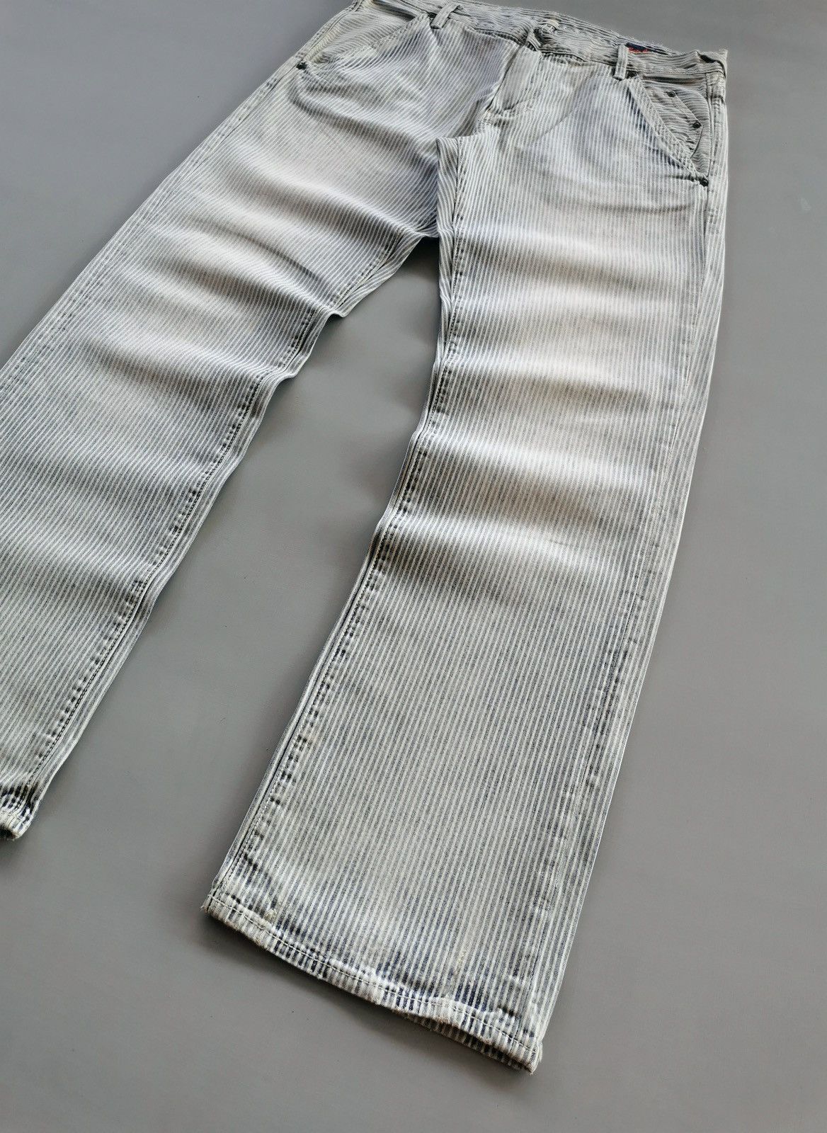Gap Vintage Gap Stripe Distressed Denim Jeans Size US 34 / EU 50 - 7 Thumbnail