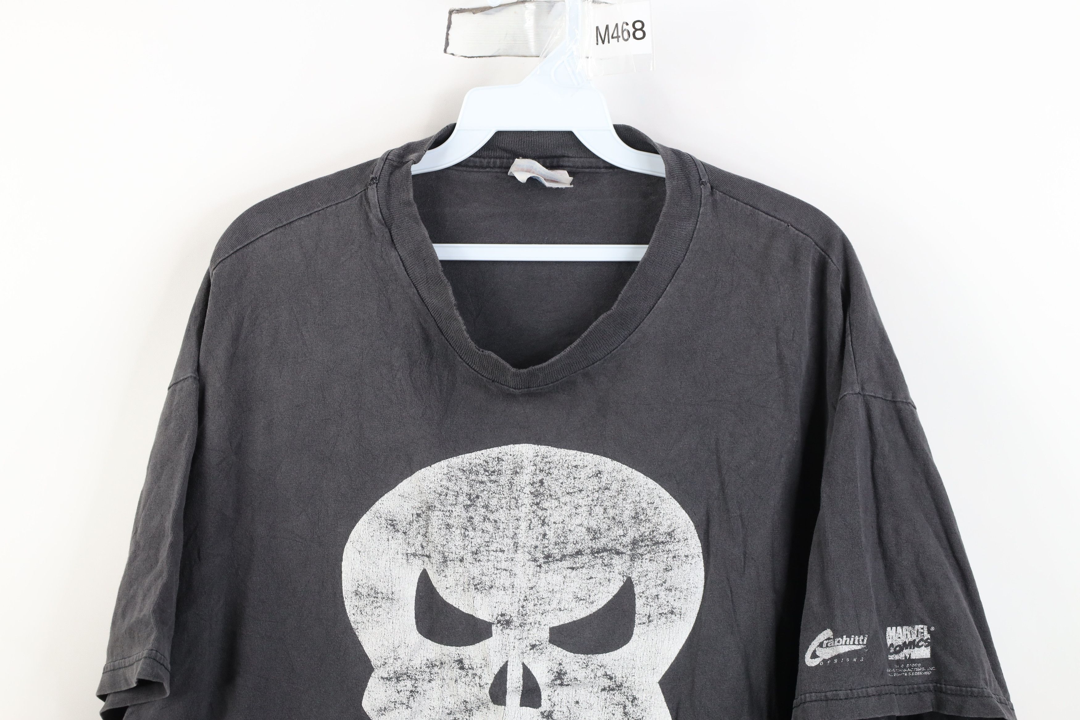 Vintage Vintage 90s Marvel Comics Punisher Short Sleeve T-Shirt Size US XL / EU 56 / 4 - 2 Thumbnail