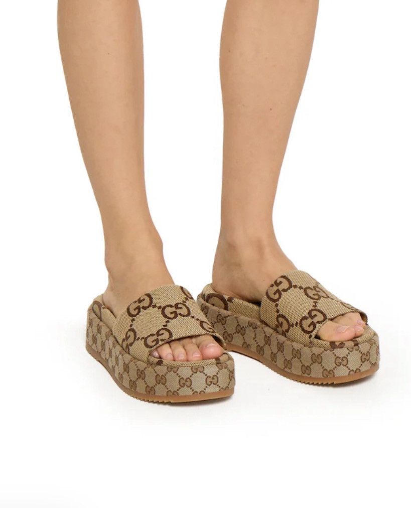 Gucci Gucci platform sandals Angelina Size US 7.5 / IT 37.5 - 14 Thumbnail