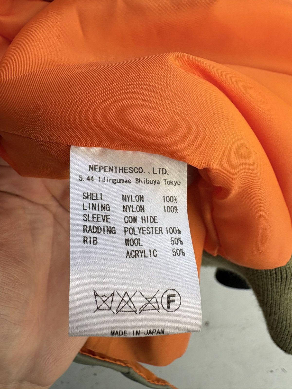 Needles Rebuild MA1 Bomber Jacket Leather Sleeves Size US M / EU 48-50 / 2 - 8 Thumbnail
