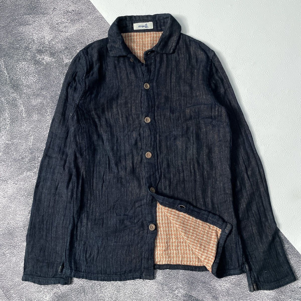 45rpm Vintage 45rpm japanese flanel cotton Ls shirt Size US S / EU 44-46 / 1 - 2 Thumbnail