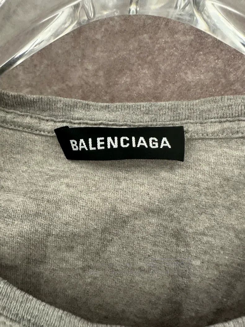 Balenciaga Balenciaga Grey Full Print Logo Short Sleeve XS Size US XS / EU 42 / 0 - 3 Thumbnail
