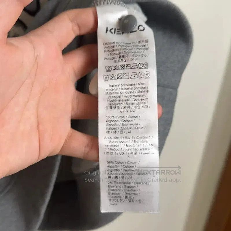 Kenzo Kenzo Gray Cotton Men’s Sweatshirt with Logo . Size US L / EU 52-54 / 3 - 5 Thumbnail