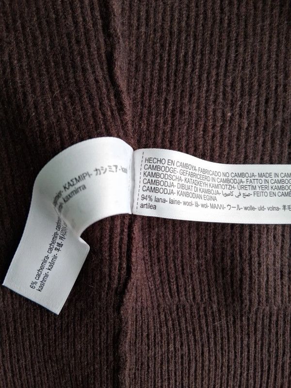 Massimo Dutti 94% wool 6% cashmere sweater chocolate brown thick weave Size US M / EU 48-50 / 2 - 7 Thumbnail
