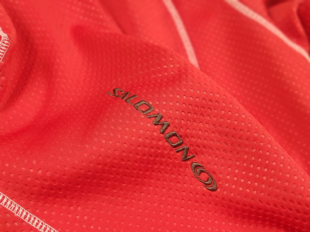 Salomon Vintage Salomon Acti Logo Zip Red Fleece Long sleeve Size US L / EU 52-54 / 3 - 13 Thumbnail
