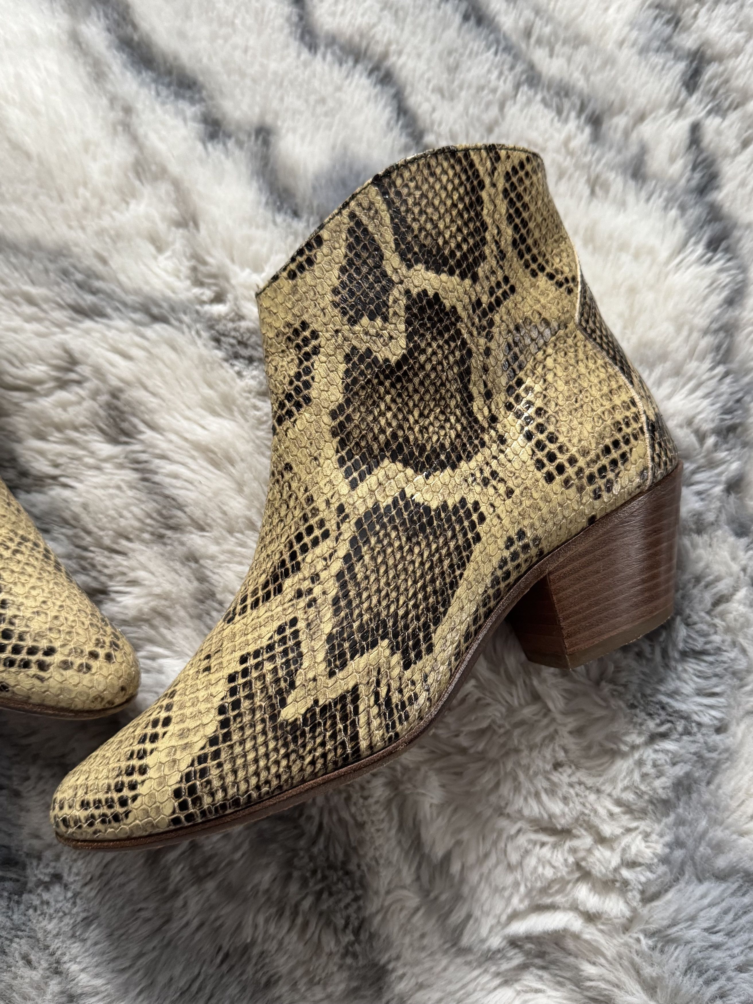 Isabel Marant ISABEL MARANT Dacken Snake Print Leather Cowboy Boots Size US 6 / IT 36 - 5 Thumbnail
