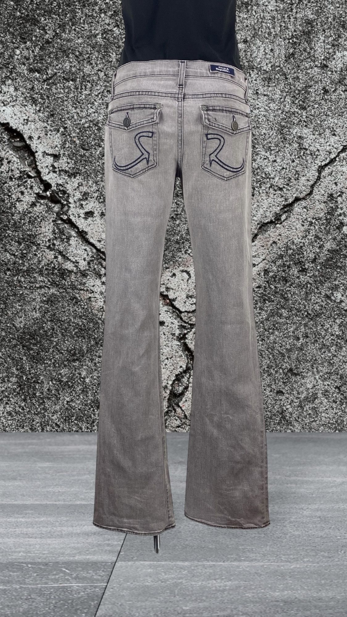 Rock & Republic Rock & Republic Flare Jeans Boyfriend Denim Jeans Size 27" / US 4 / IT 40 - 3 Thumbnail