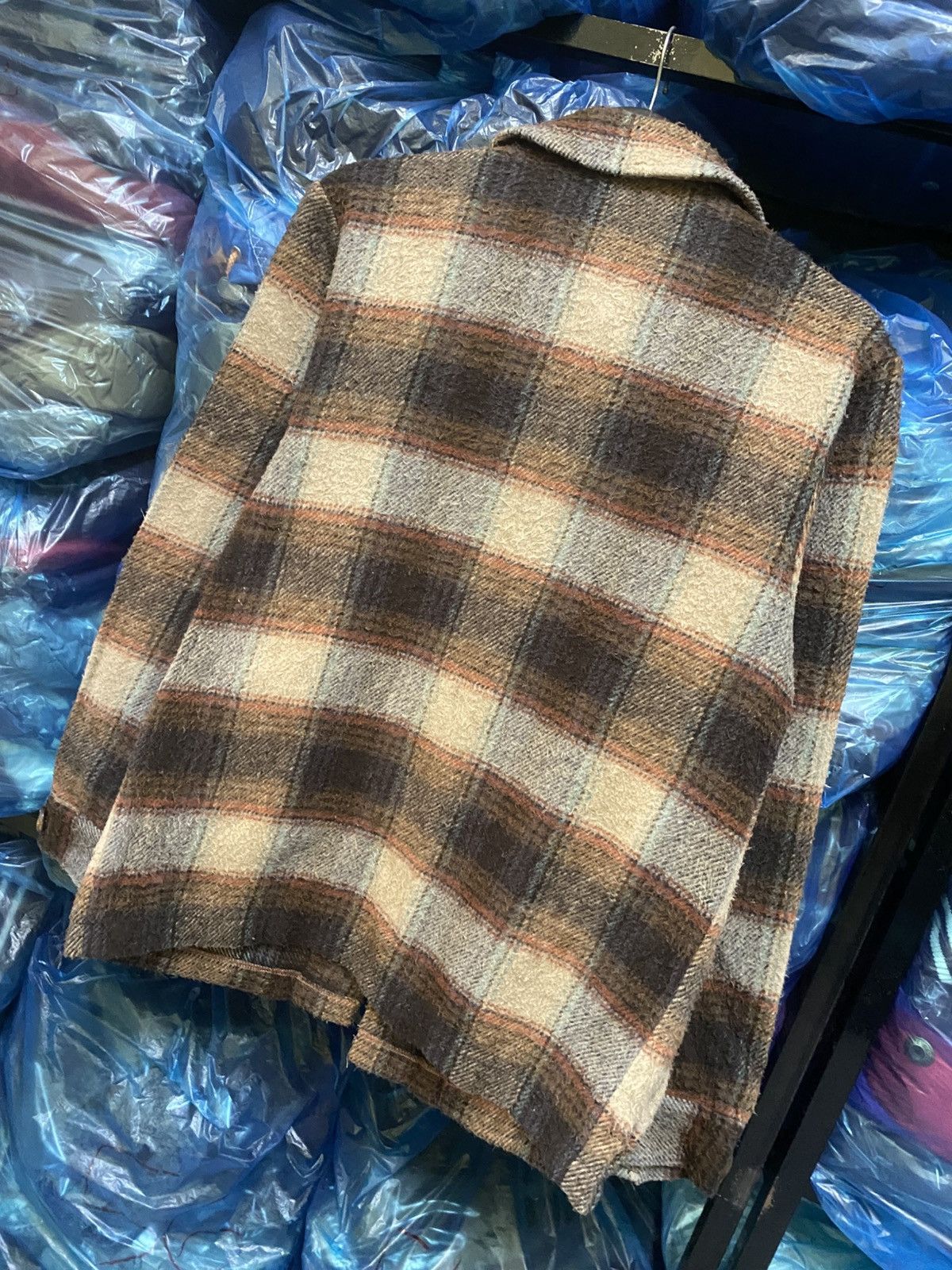 Japanese Brand Vintage Honnete France Wool Blend Plaid Jacket Size US S / EU 44-46 / 1 - 9 Thumbnail