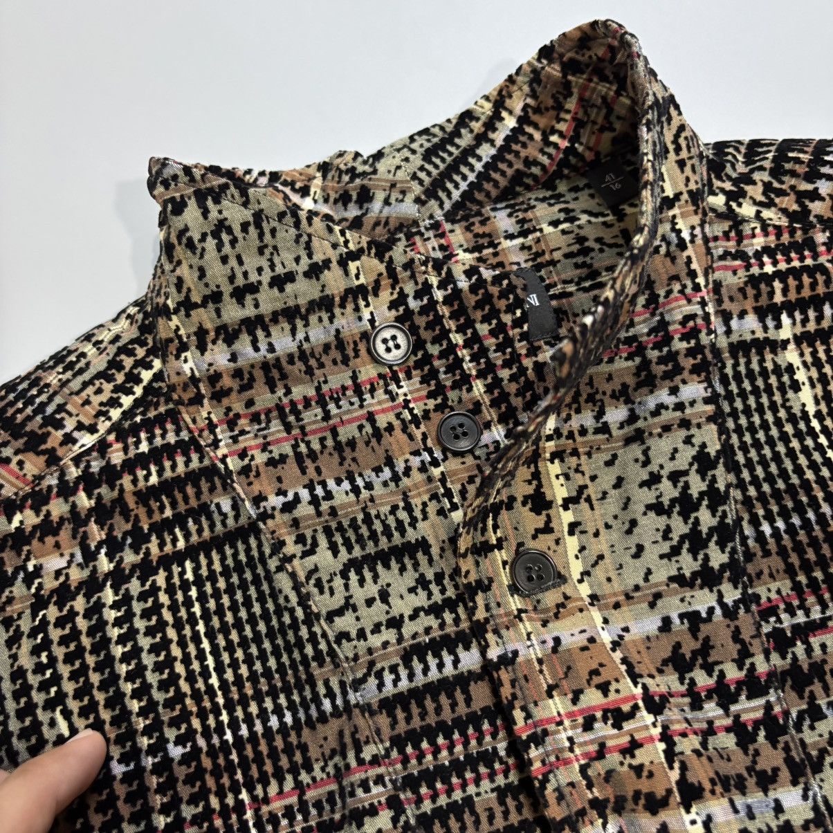 Emporio Armani × Giorgio Armani EMPORIO ARMANI Plaid Cotton Regular Fit Shirt Size US L / EU 52-54 / 3 - 8 Thumbnail