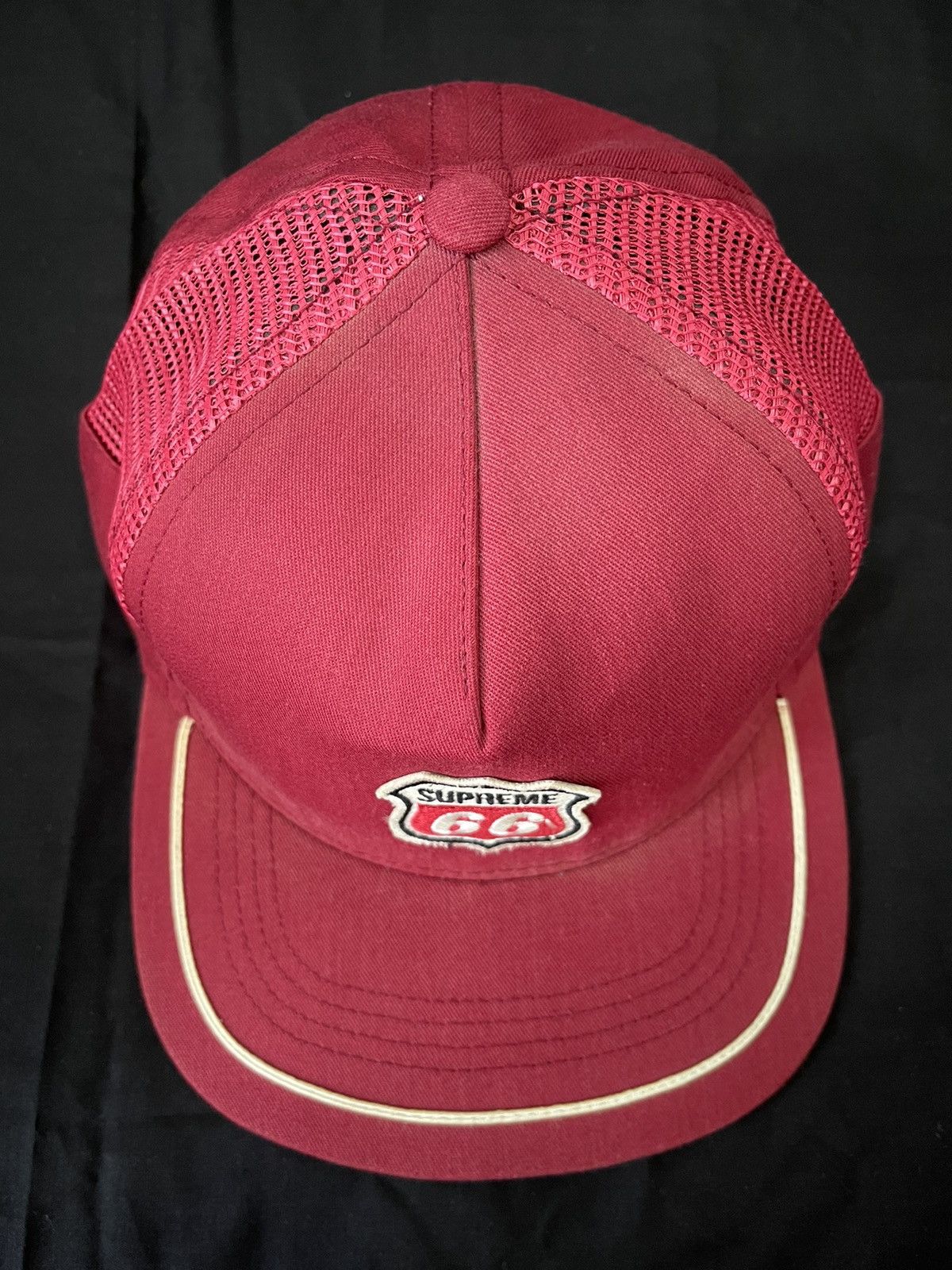 Supreme SS12 Supreme Route 66 Side Vent 5 Panel Snapback Cap Hat Size ONE SIZE - 3 Thumbnail