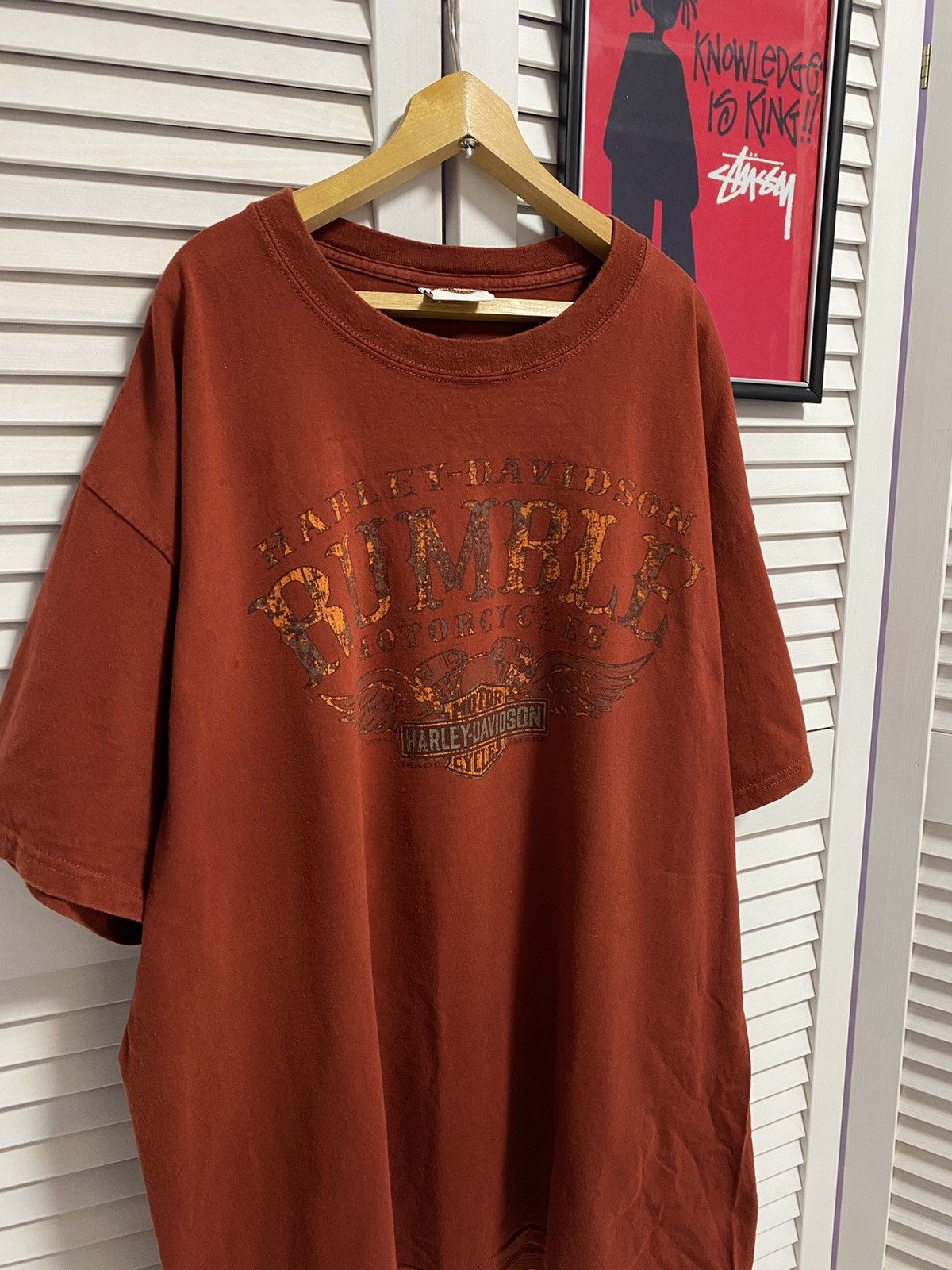 Harley Davidson Vintage T Shirt Tee Harley Davidson Cowboy Texas Tour Size US L / EU 52-54 / 3 - 3 Thumbnail