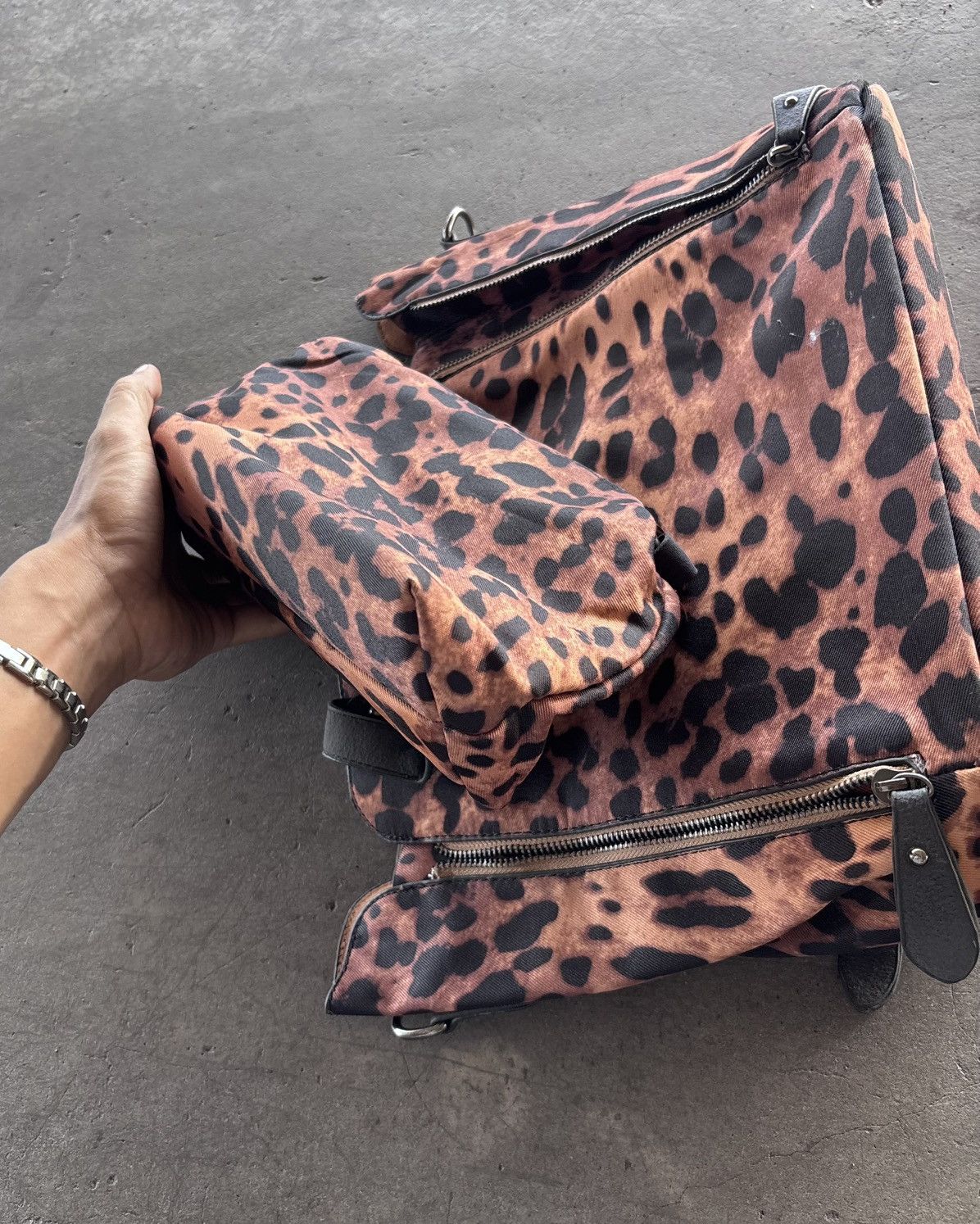 If Six Was Nine × Japanese Brand × Le Grande Bleu (L.G.B.) Y2k Vintage Leopard Studded Bag Size ONE SIZE - 4 Thumbnail