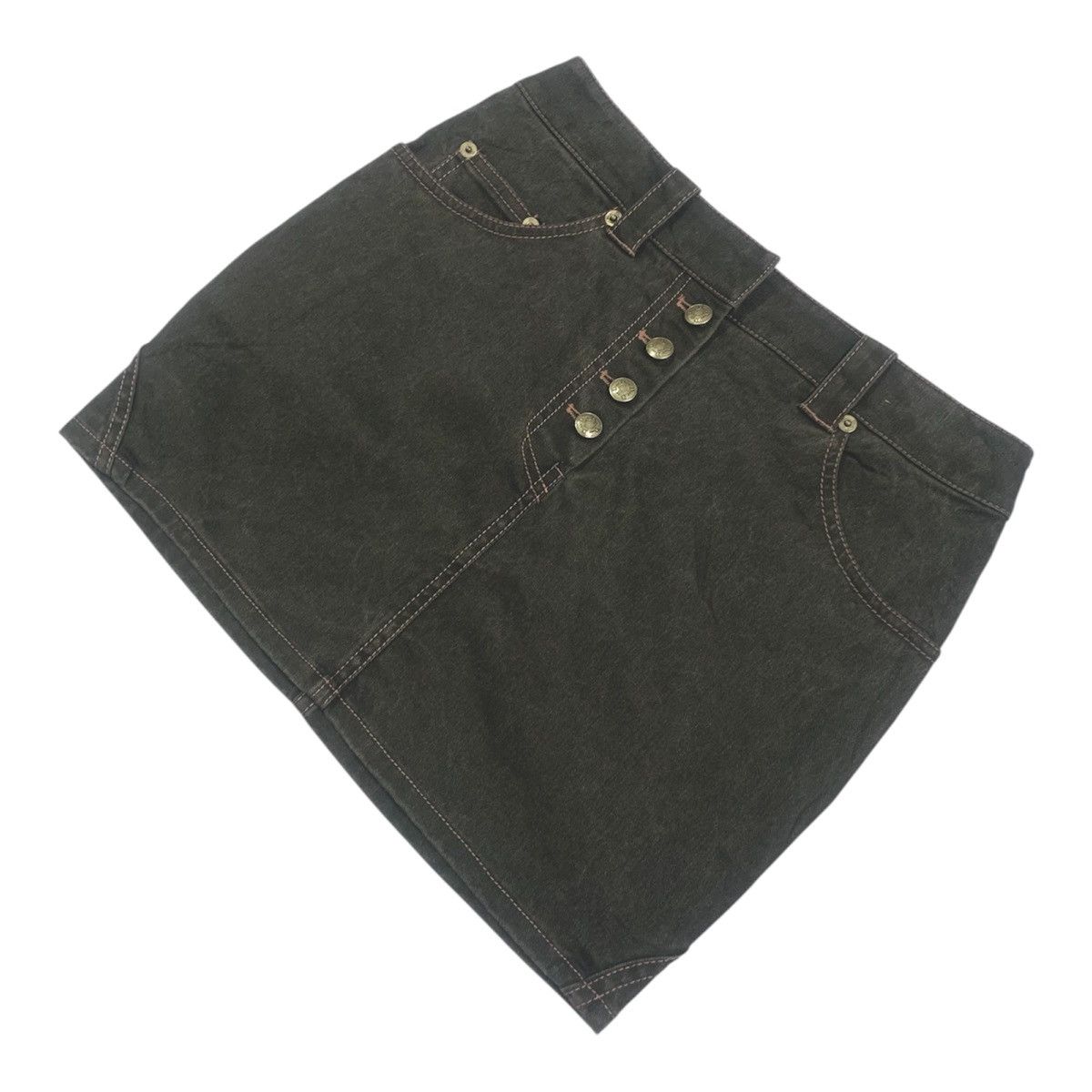 Dior Christian Dior SS2003 Denim Mini Skirt - Size 36 | W27x13 Size 27" / US 4 / IT 40 - 3 Thumbnail