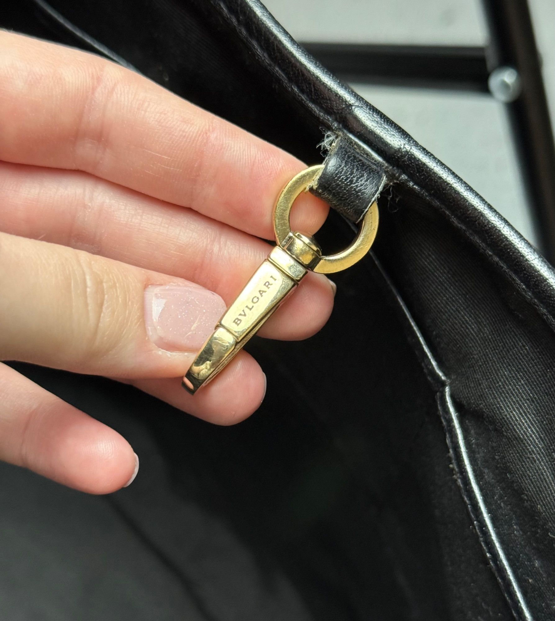 Bvlgari Bvlgari Black Monogram Handbag Tote Logomania Tote Bag y2k Size ONE SIZE - 8 Thumbnail