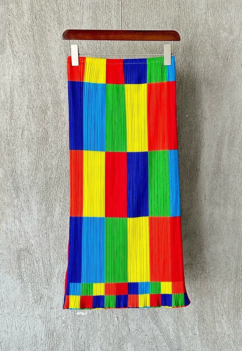 Issey Miyake Issey Miyake Double-layer rainbow pleated skirt Size 26" / US 2 / IT 38 - 1 Thumbnail